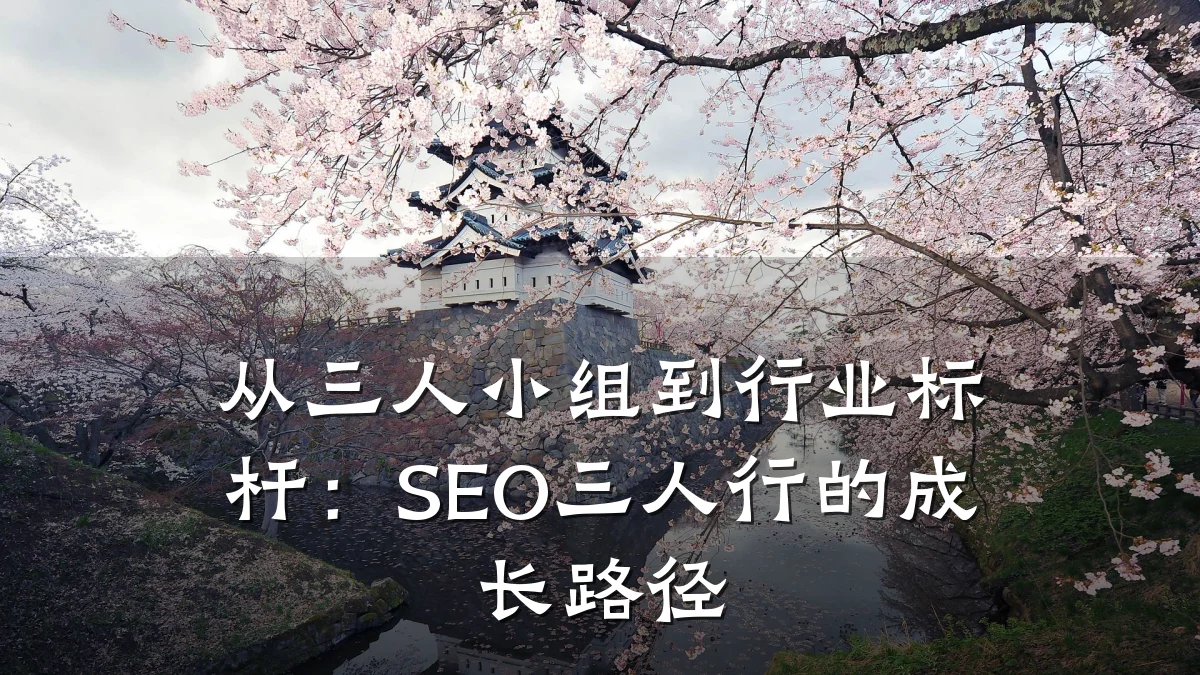 从三人小组到行业标杆:SEO三人行的成长路径